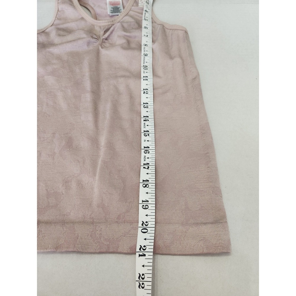 Gymshark Adapt Camo Seamless Tank Top Pink Mauve Ruched Racerback GLTK5049 Small - Picture 6 of 6